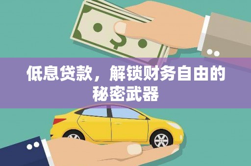 临猗低息贷款，解锁财务自由的秘密武器