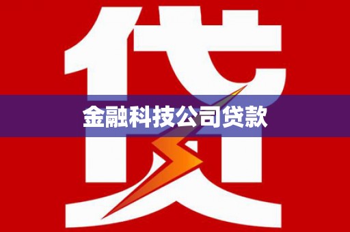 临猗金融科技公司贷款