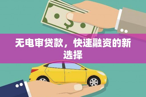 临猗无电审贷款，快速融资的新选择