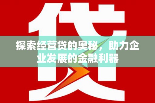 临猗探索经营贷的奥秘，助力企业发展的金融利器