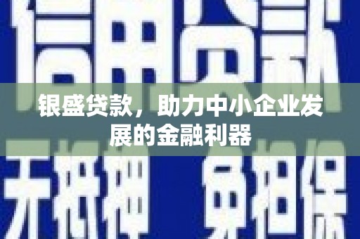 临猗银盛贷款，助力中小企业发展的金融利器