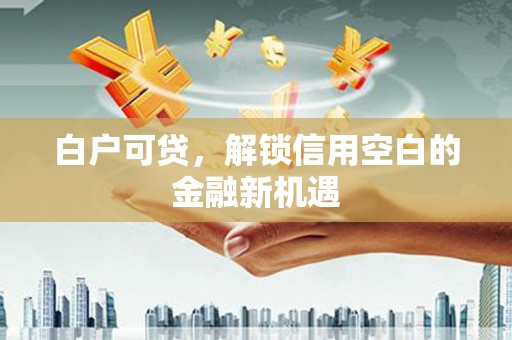 临猗白户可贷，解锁信用空白的金融新机遇