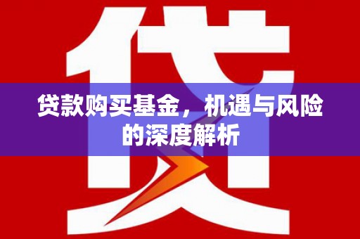 临猗贷款购买基金，机遇与风险的深度解析