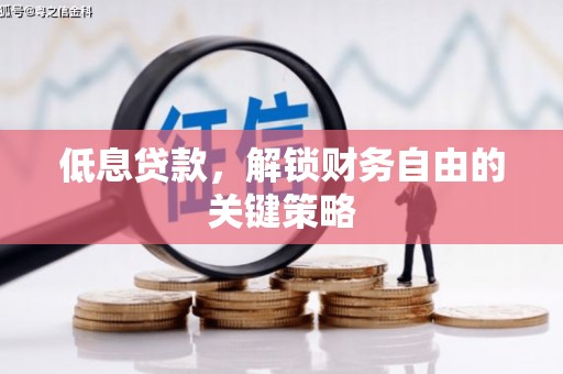 临猗低息贷款，解锁财务自由的关键策略