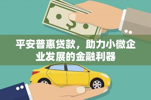 临猗平安普惠贷款，助力小微企业发展的金融利器