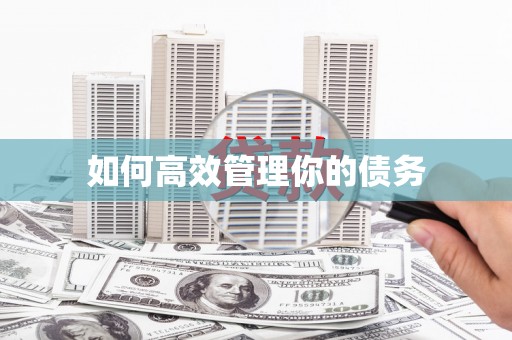 临猗如何高效管理你的债务